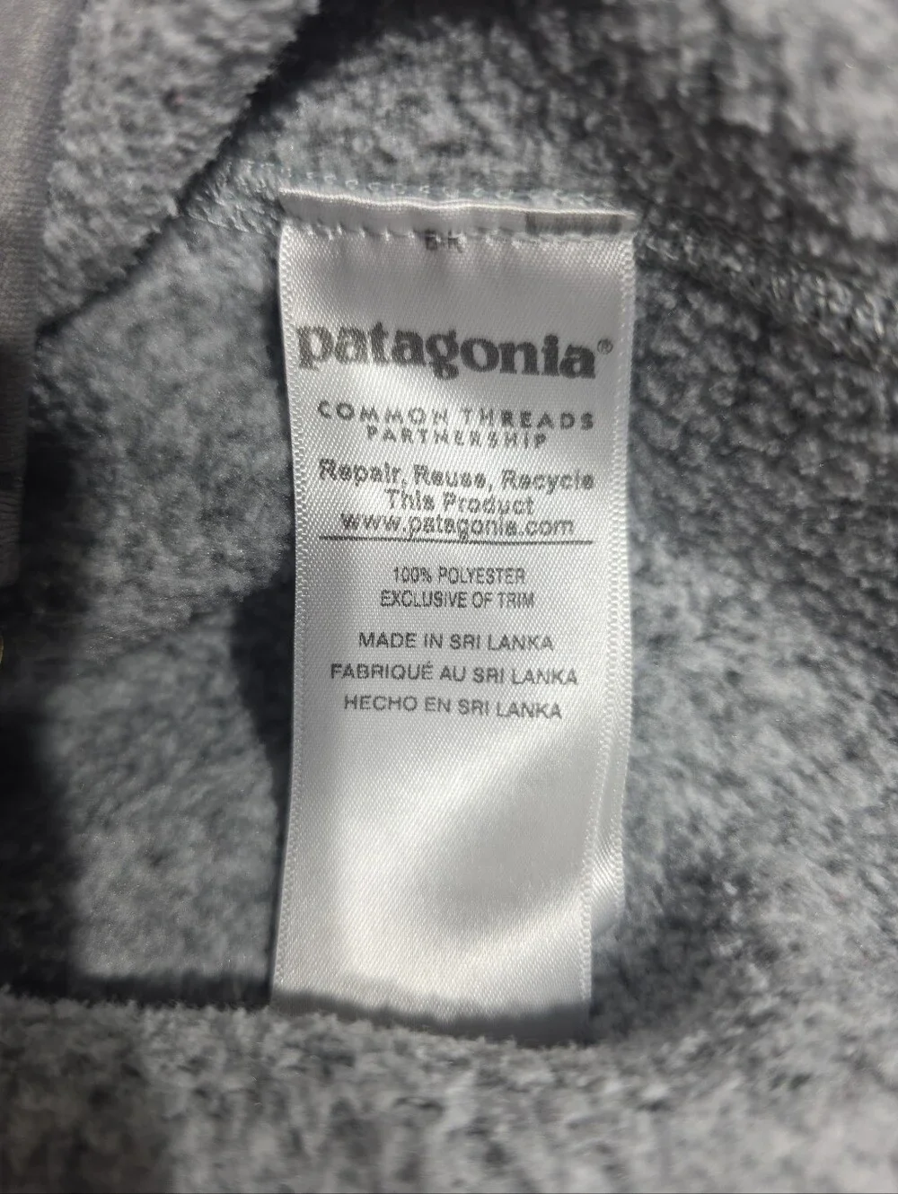 Patagonia Gray Fleece Vest Kansas State Logo Alpha Chi Omega